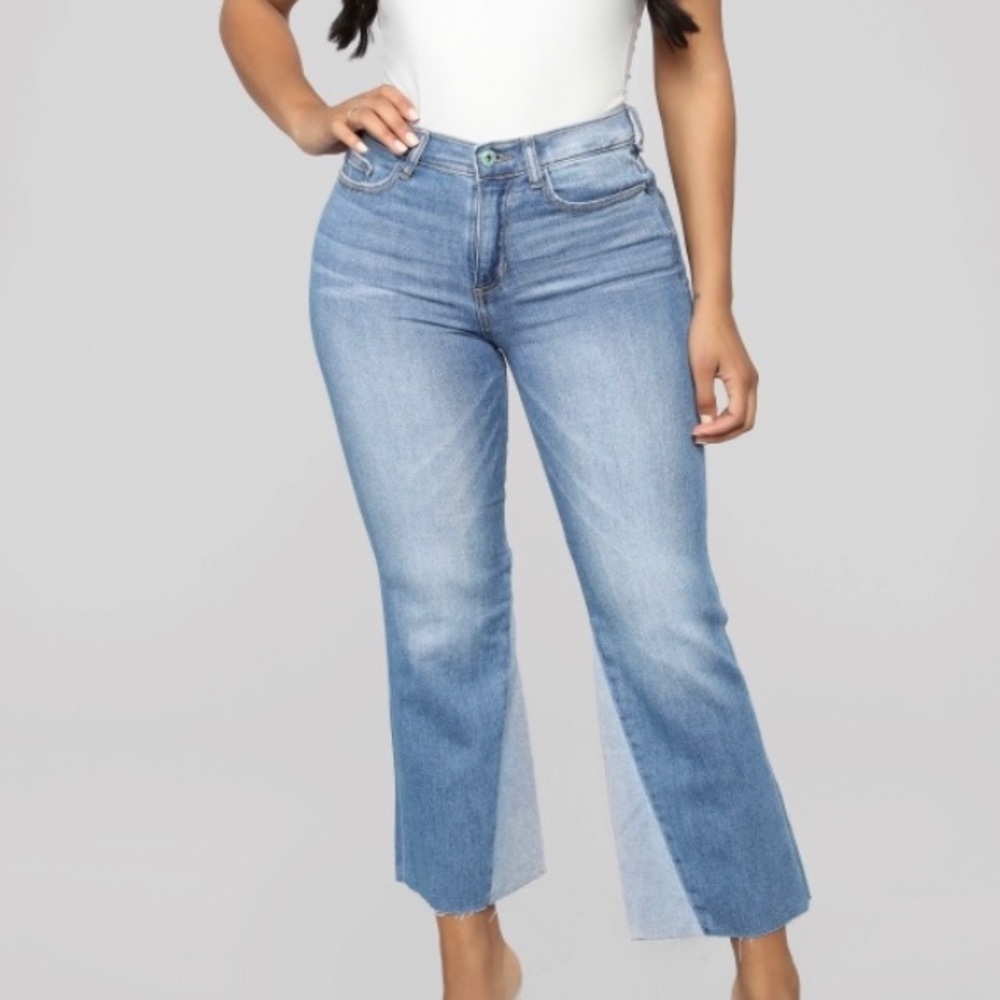 Fashion Nova cropped jeans